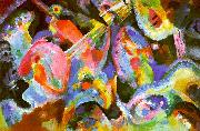 Wassily Kandinsky Flood Improvisation oil painting artist